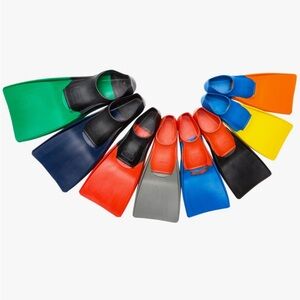 FINIS Long Floating Swim Fins Blue Orange Size XXS Boys Girls Jr 11-1 NIB